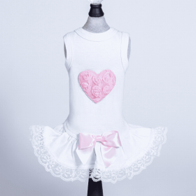 Laced Puff Heart Dress