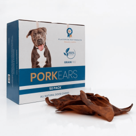 Platinum Pet Treats - Super Pig Ears (Pack of 50) (size: 50 Pack)