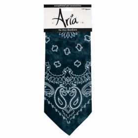 AR Tie-dye Bandana (Color: dark blue)