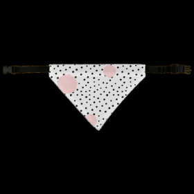 PRETTY Pet Bandana (Color: Black, White, Pink)