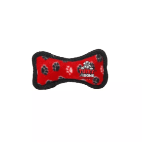 Tuffy Jr Bone Red Paw (Color: Red, size: Junior)