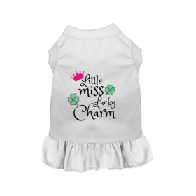 Little Miss Lucky Charm (Color: White, size: X Small)