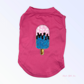 My Favorite Summer Treats- Blue Ice Cream (Color: Hot Pink, size: X Small)