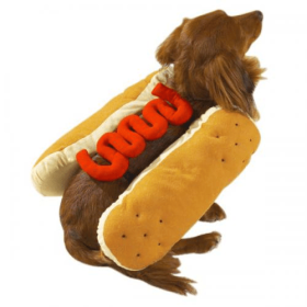 Casual Canine Hot Diggity Dog Costume (Color: Mustard, size: medium)